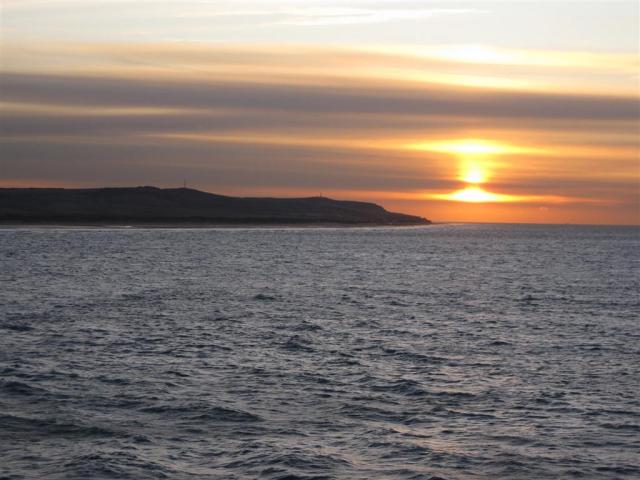 Calais Sonnenuntergang - Rückfahrt